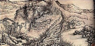 Chino Painting - Shitao recorrí todas las montañas fabulosas y arreglé el boceto de la China tradicional de 1691.